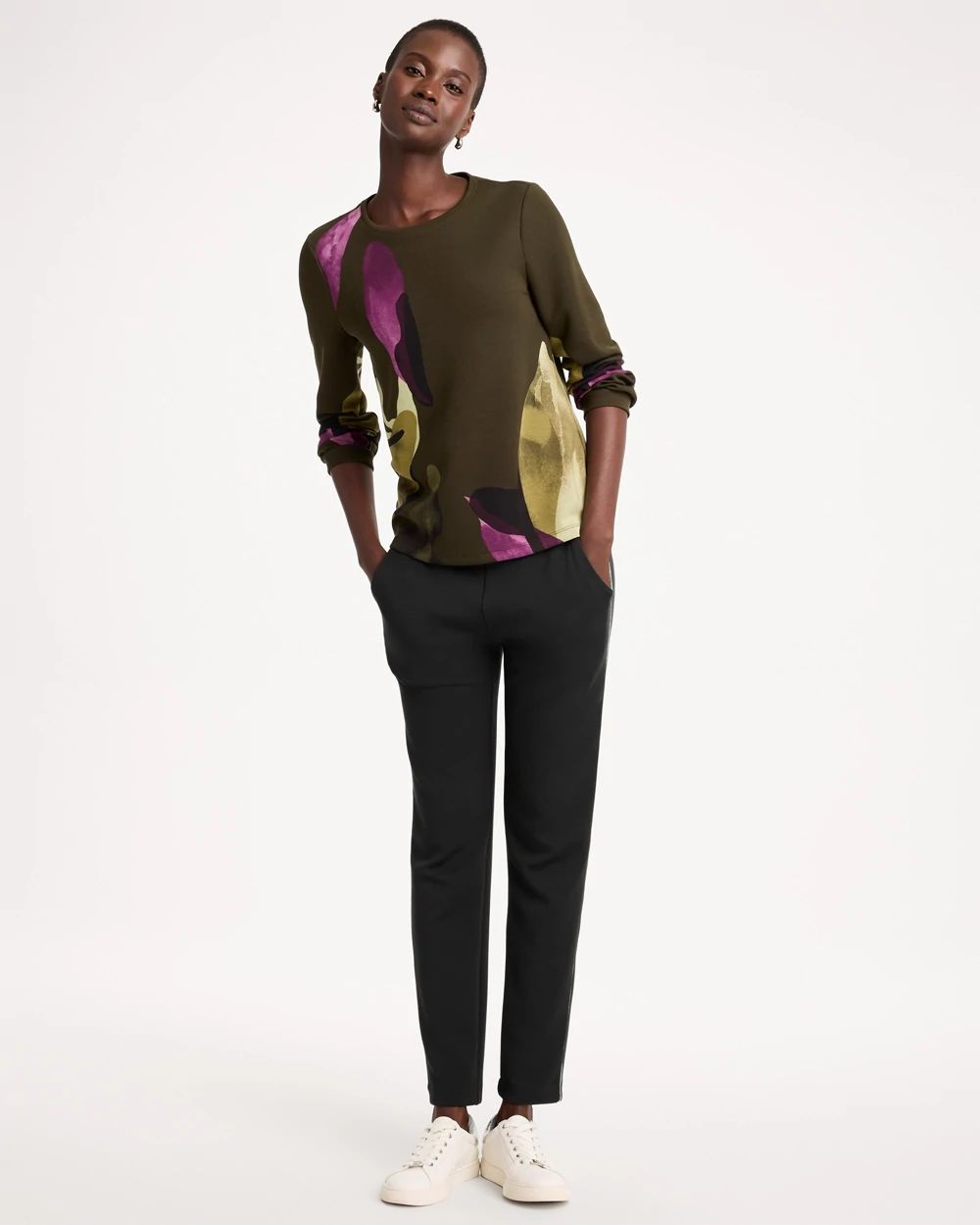 Zenergy® Soft Printed Long-Sleeve Top click to view larger image.