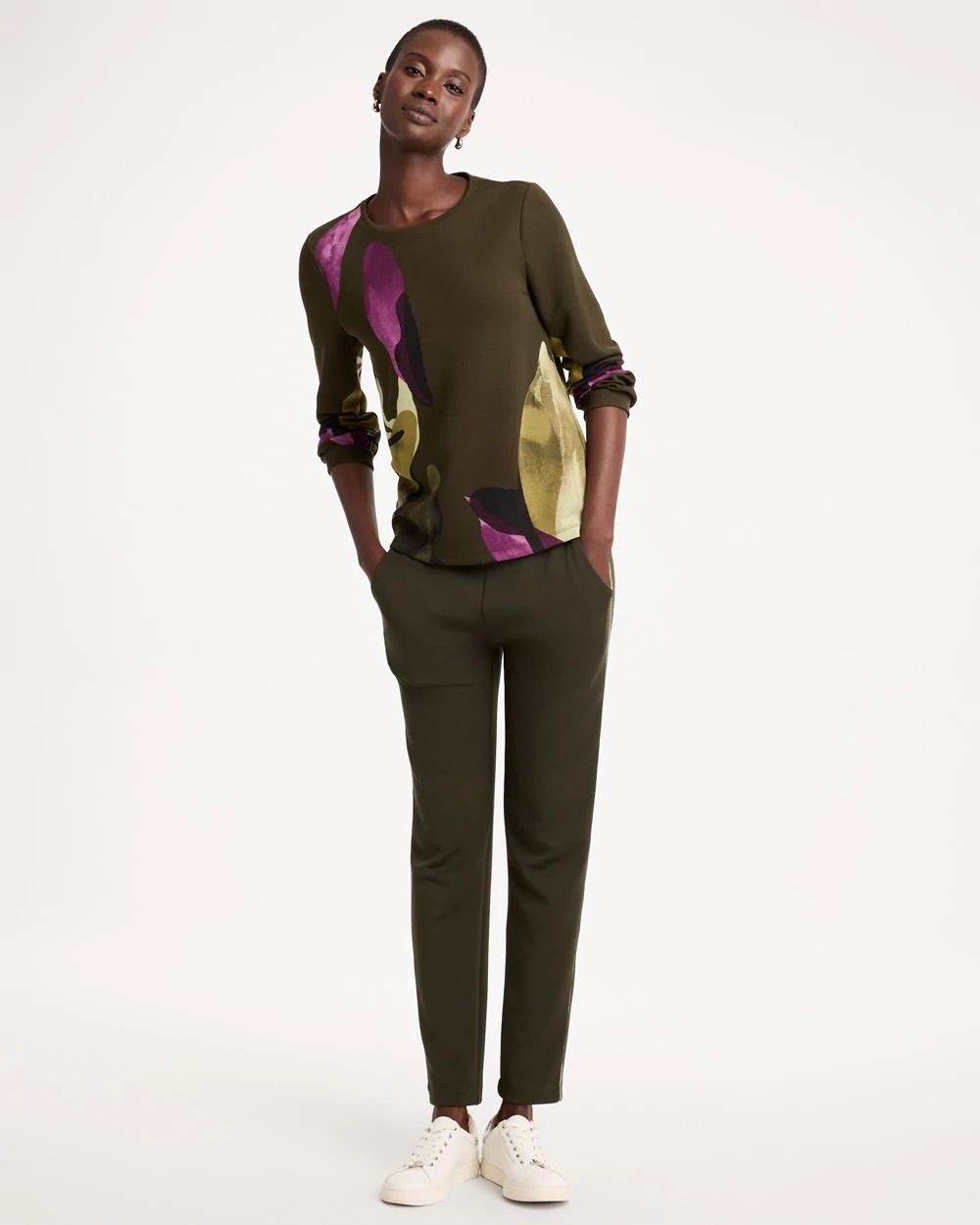 Zenergy® Soft Printed Long-Sleeve Top click to view larger image.