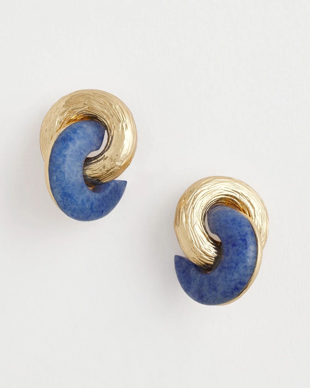 No Droop® Golden & Jade Hoop Earrings