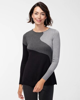 Intarsia Pullover Sweater