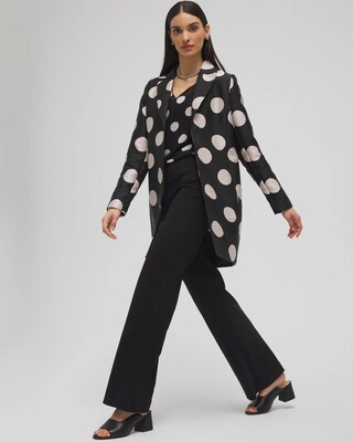 Polka Dot Jacquard Topper click to view larger image.