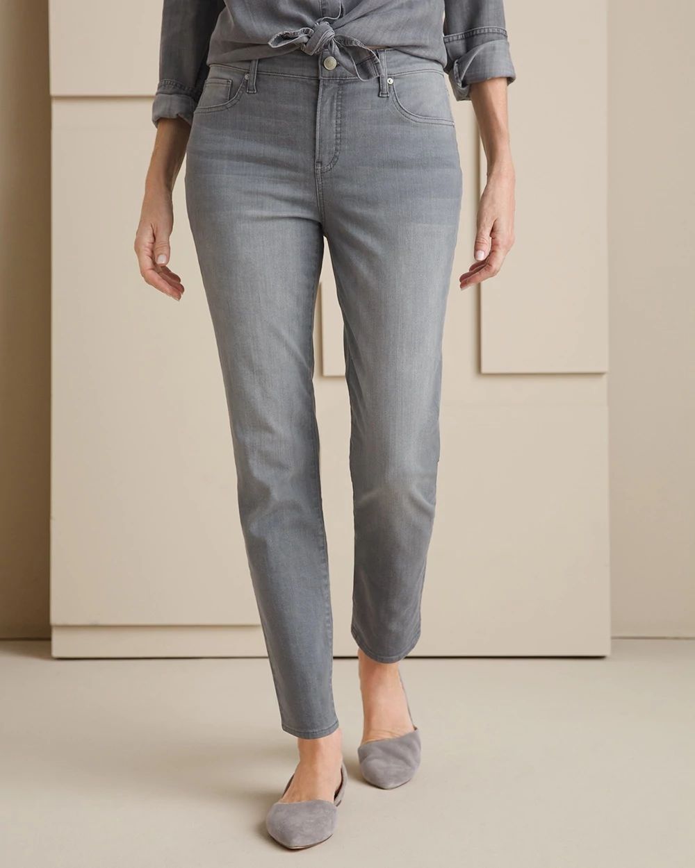 So Slimming Girlfriend Ankle Jeans