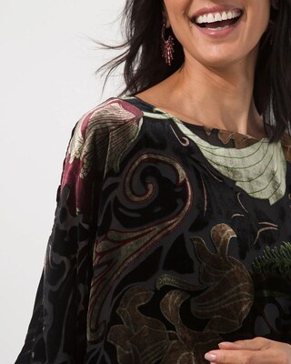 Velvet Burnout Poncho