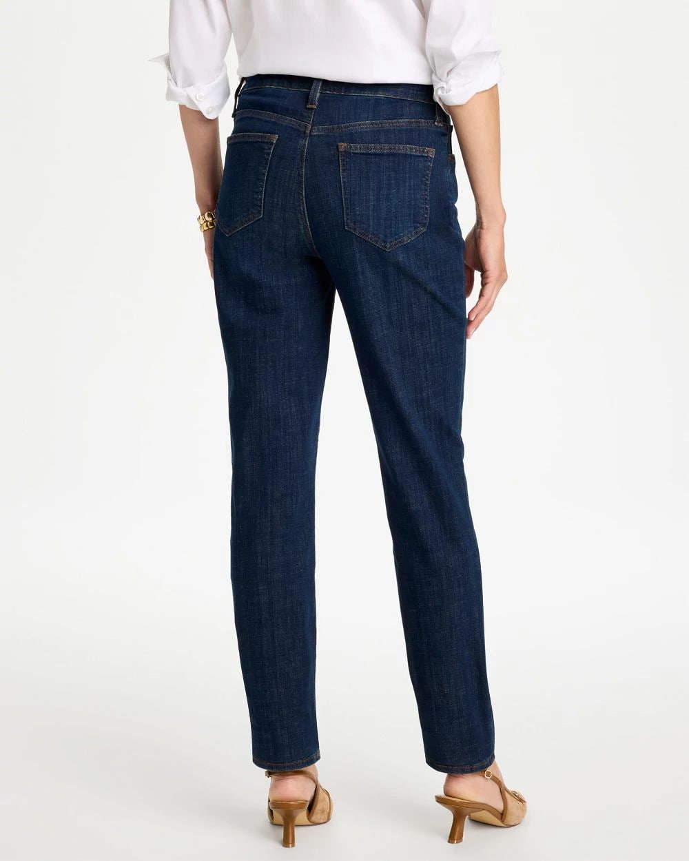 Girlfriend Slim Ankle Jeans click to view larger image.