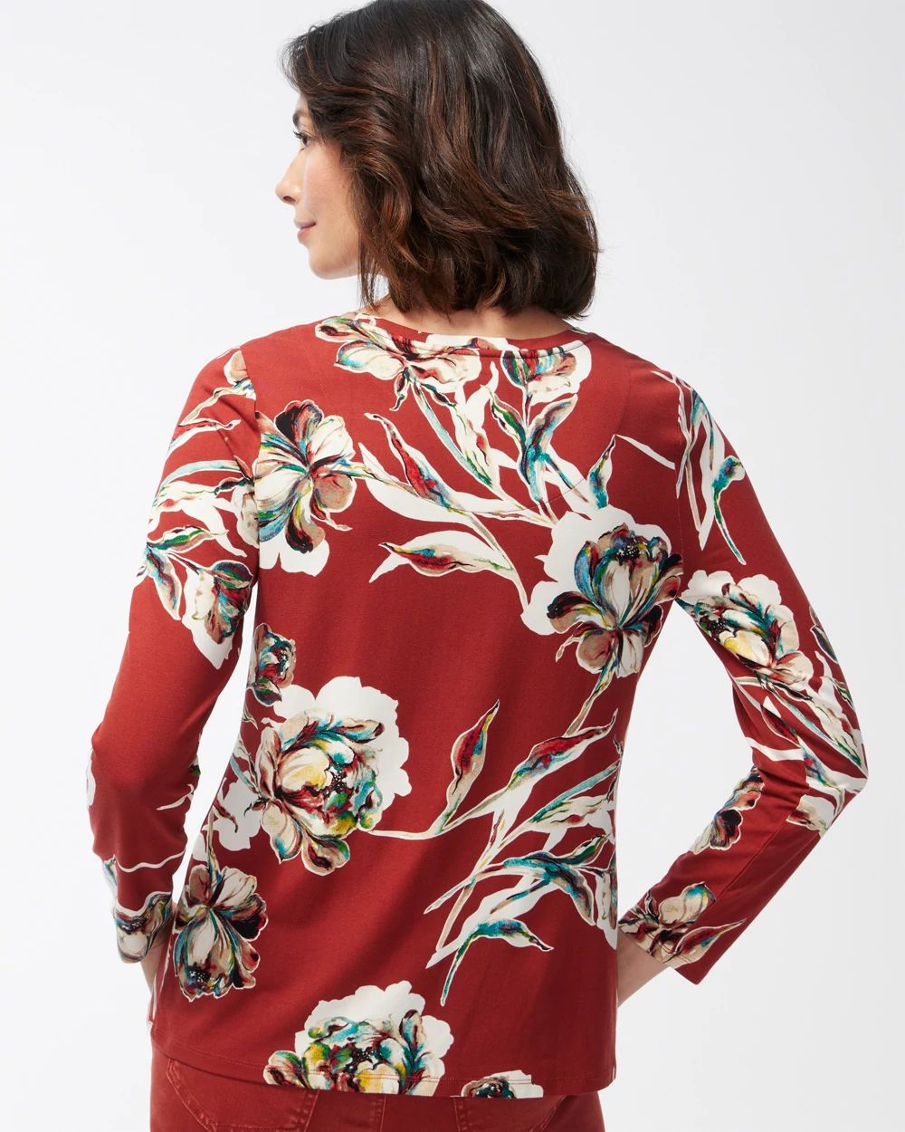 Touch of Cool Floral Layering Tee