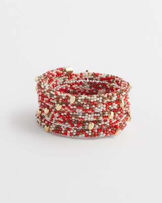Seed Bead Coil Bracelet