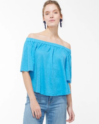 Linen Off-Shoulder Top