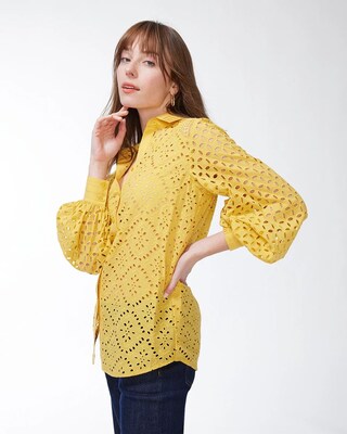 Cotton Stretch Ikat Perfect Tee