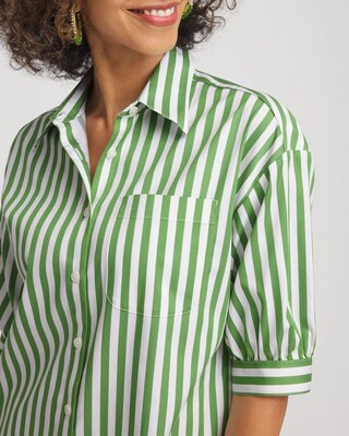 No Iron™ Short Striped Shirt click to view larger image.