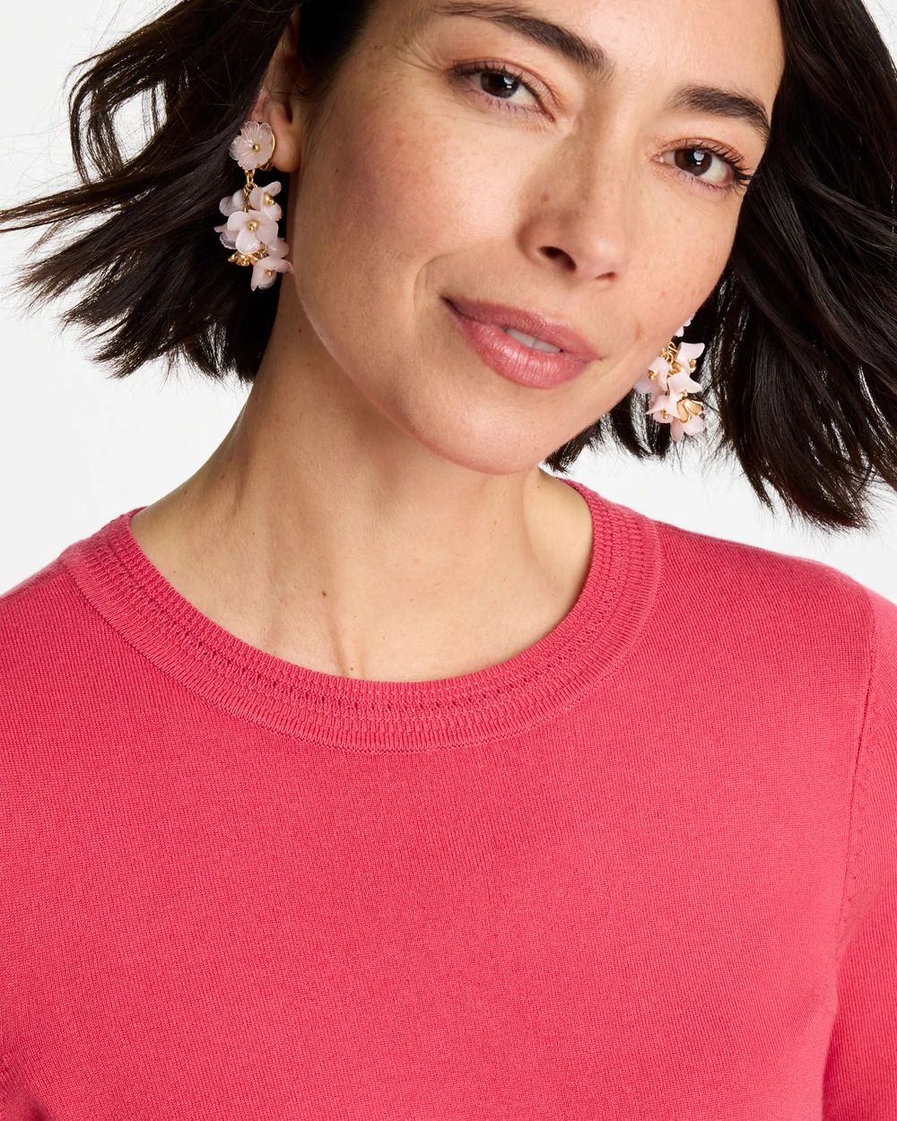 Ella Crewneck Pullover Sweater click to view larger image.