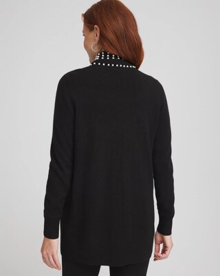 Cashmere Pearl Trim Cardigan click to view larger image.