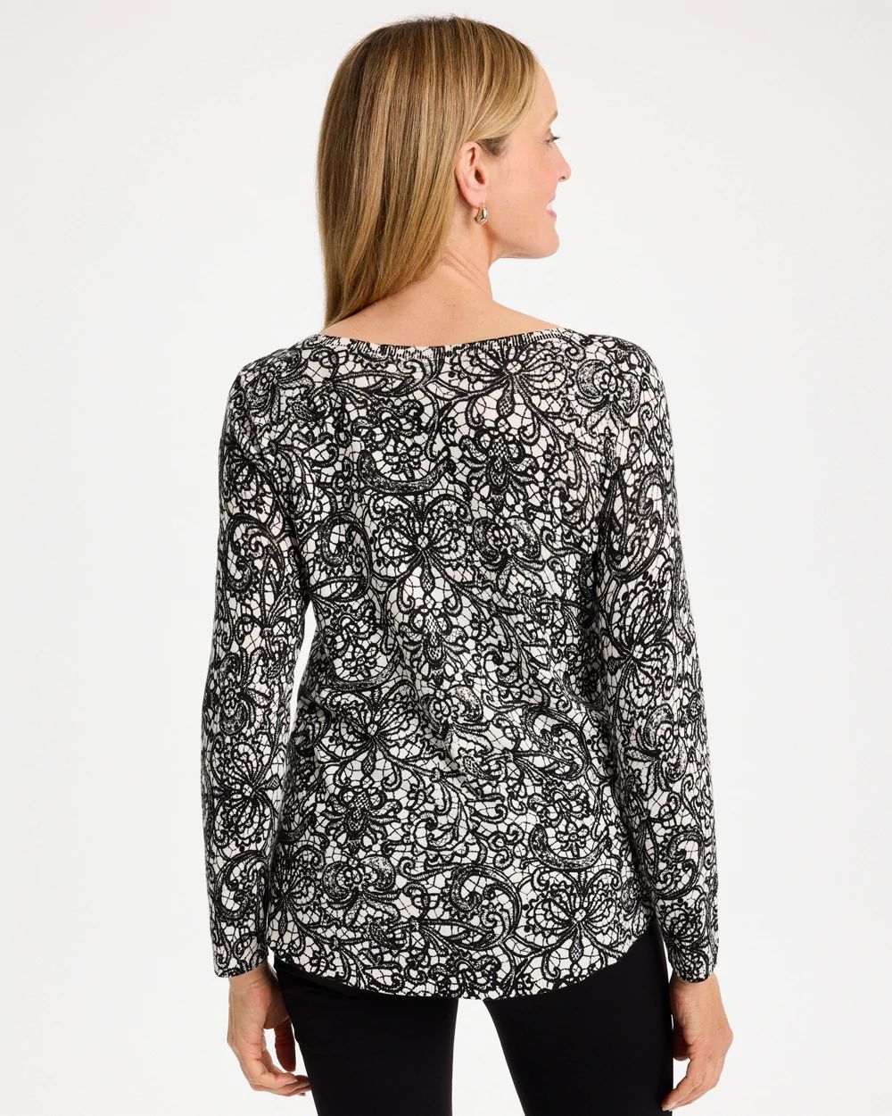 Ella Bateau Pullover Sweater click to view larger image.