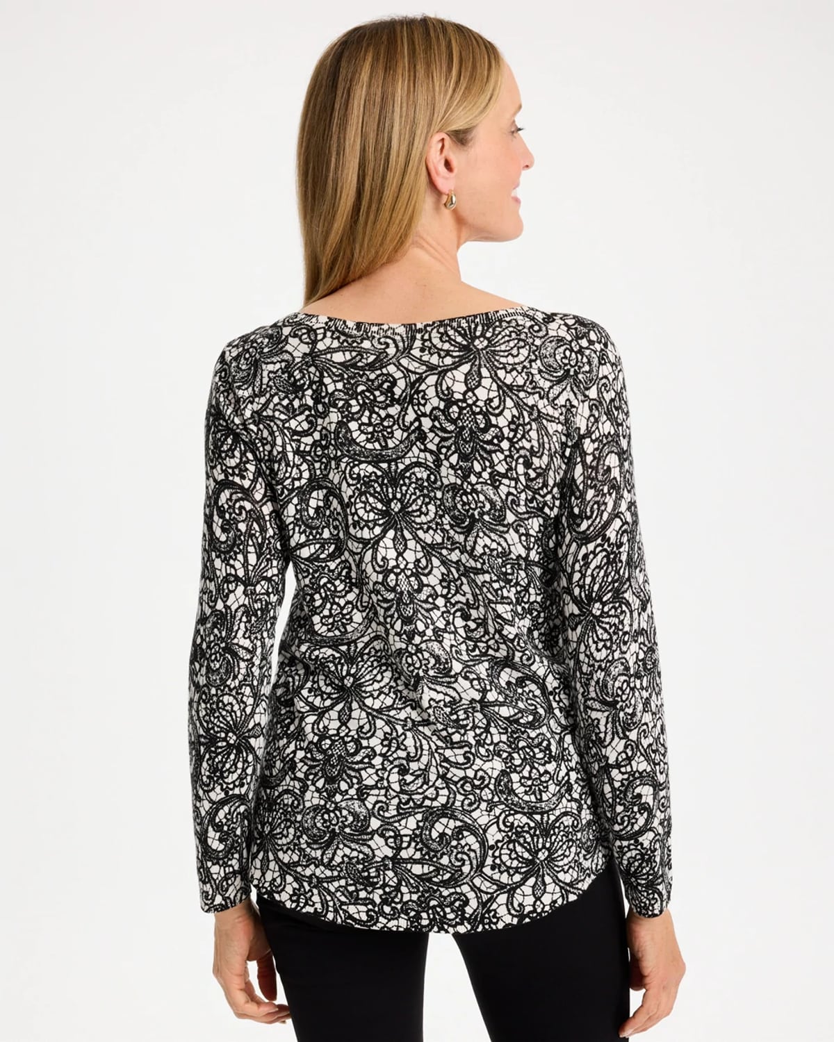 Chico's Ella Bateau Pullover Sweater In Soft Ivory In Soft Ivory