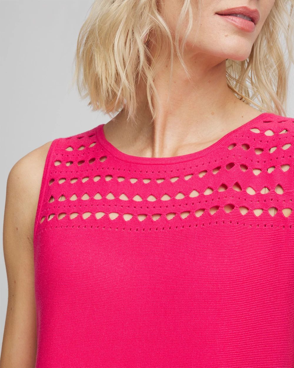 Cutout Sweater Tank