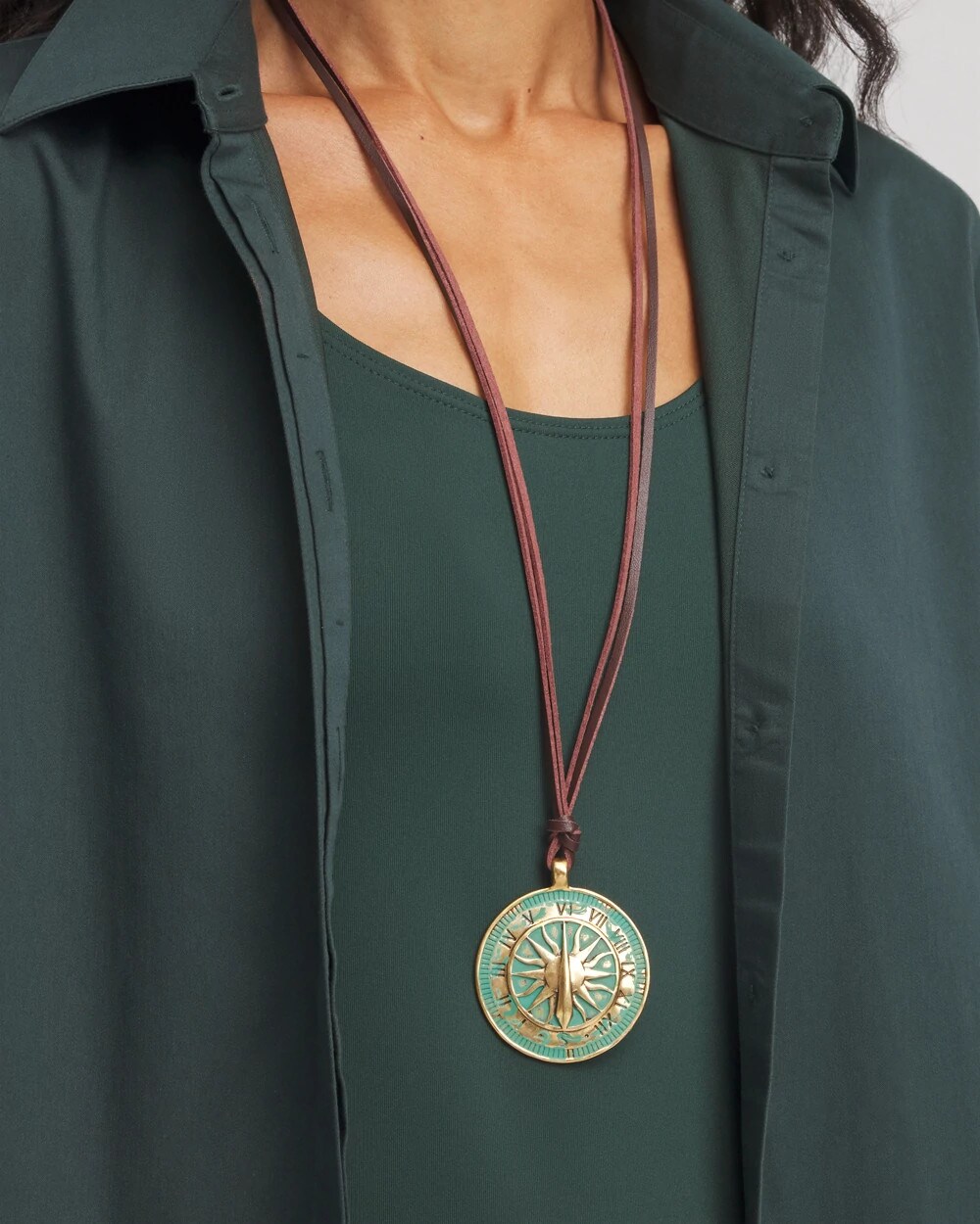 Sundial Medallion Pendant