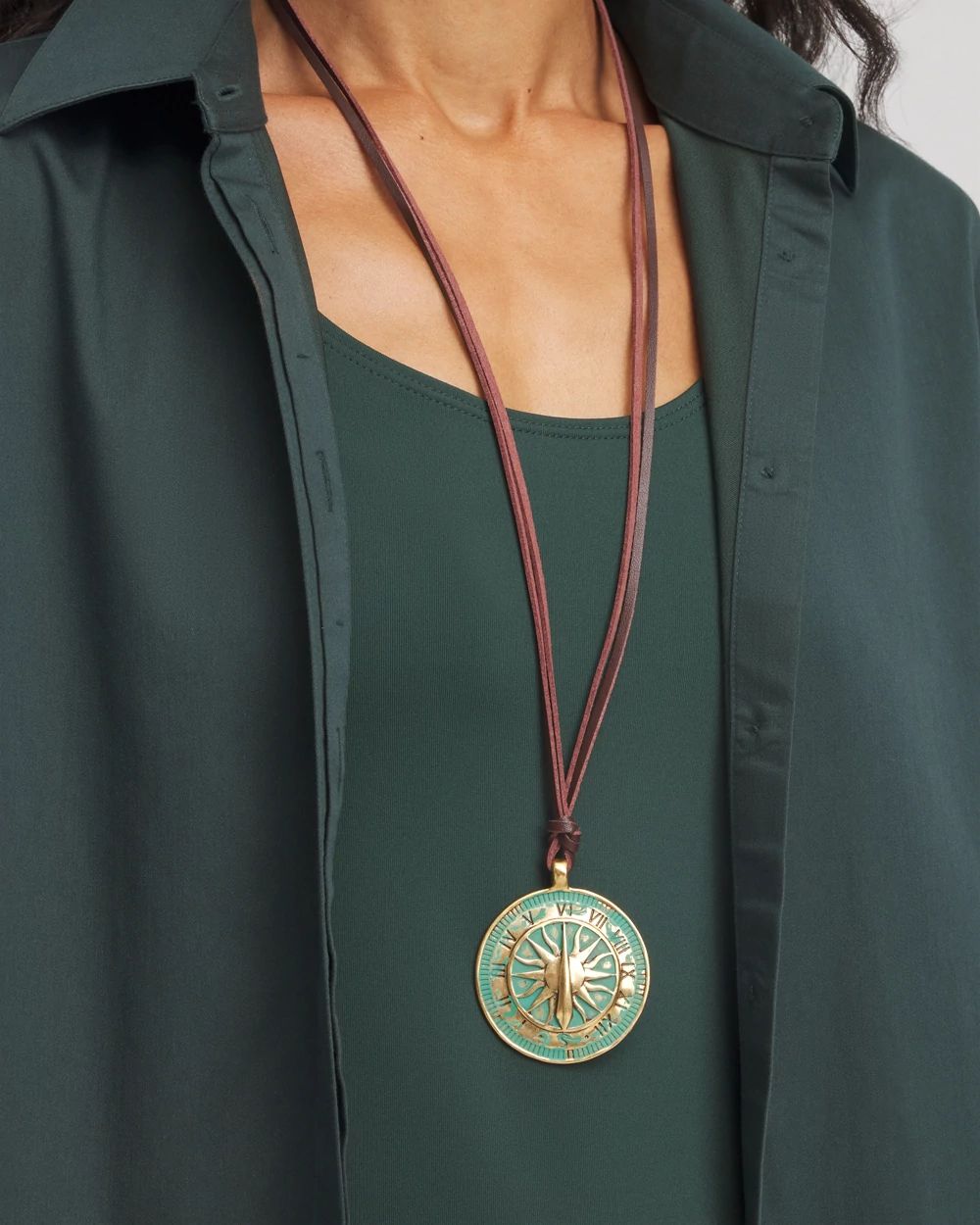 Sundial Medallion Pendant