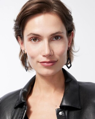 Black Drop Earrings
