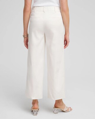 Cotton Sateen Cropped Pants click to view larger image.