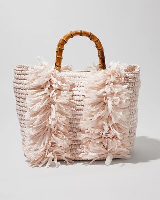 Bamboo Handle Tote Bag