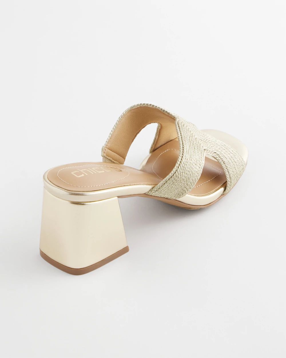 Gold Verona Block Heel
