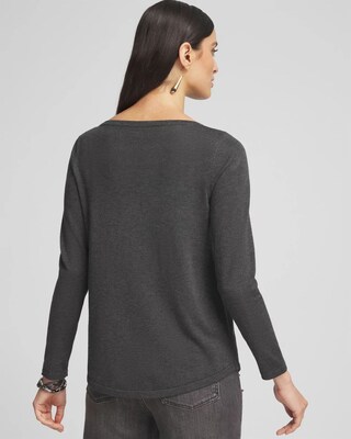 Caviar Bead Bateau Neck Sweater click to view larger image.