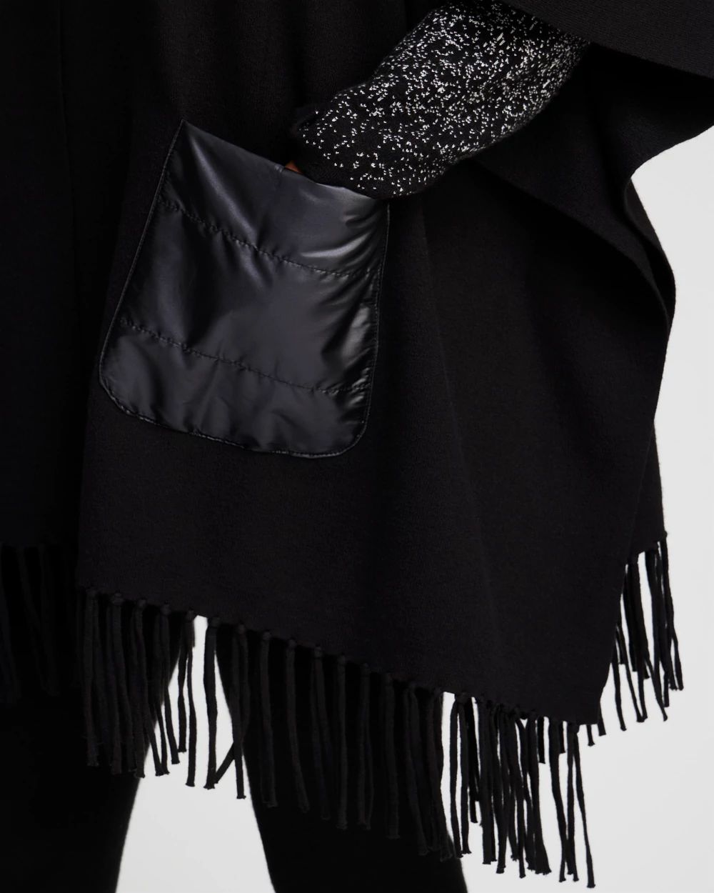 Zenergy Luxe® Cashmere Blend Quilted Poncho