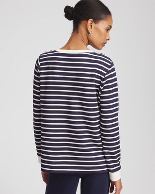 Zenergy® Striped Scuba Mariner Top