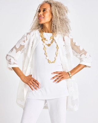 Travelers™ Collection Floral Applique Jacket