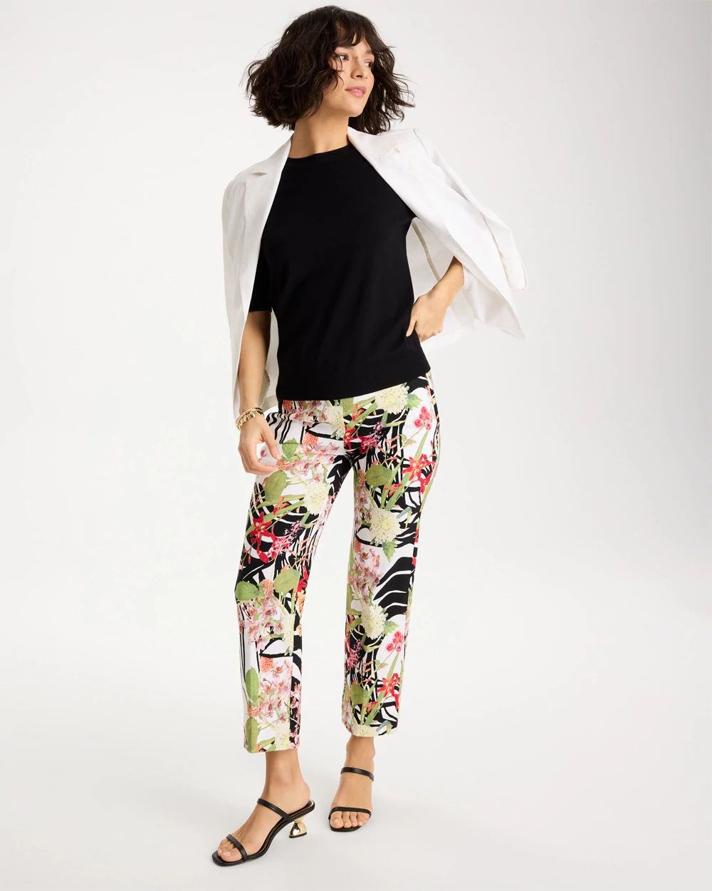 Tropical Nights Brigitte™ Straight Crop Pant click to view larger image.