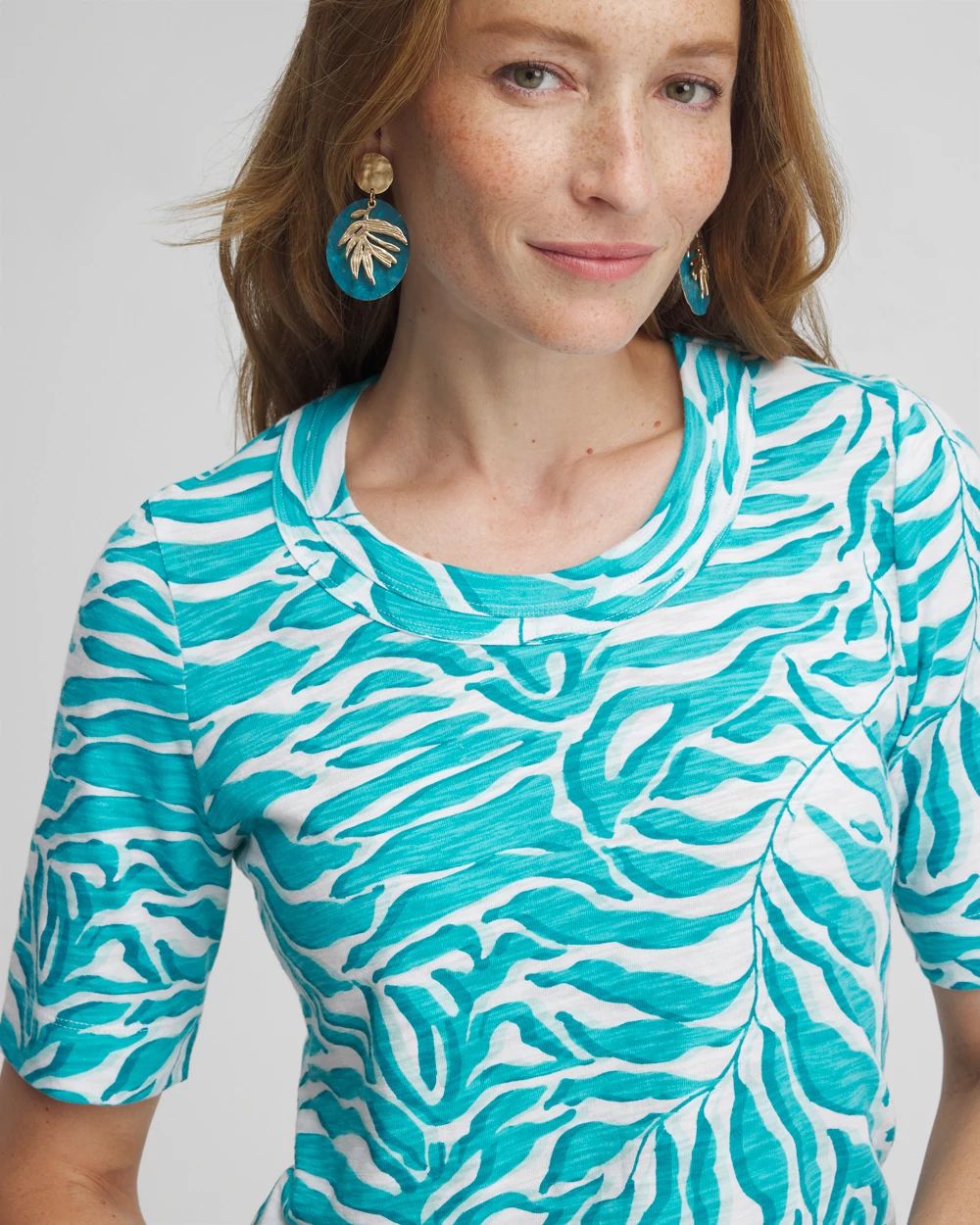 Cool Palms Scoop Neck Tee click to view larger image.