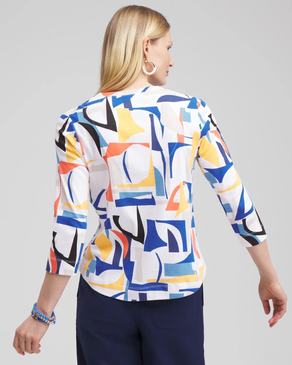 Abstract Everyday 3/4 Sleeve Tee