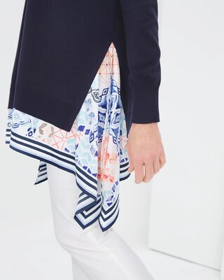 Scarf Hem Cardigan