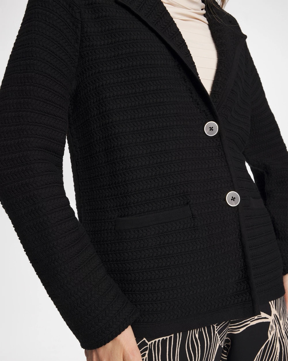 Textured Stitch Detail Cardigan