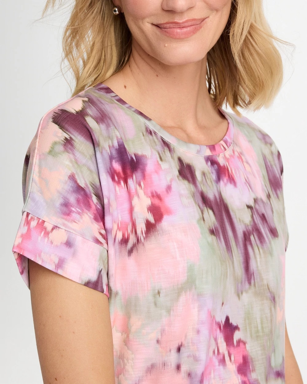 Zenergy® Blooms Drop Shoulder Tee