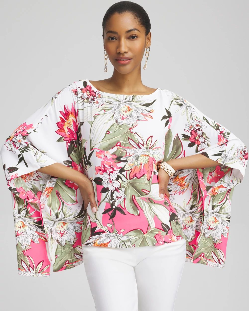 Floral Poncho