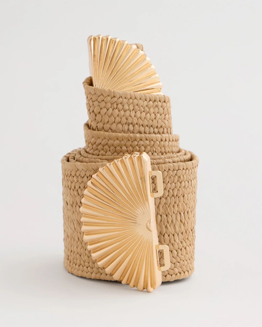 Golden Fan Buckle Stretch Belt click to view larger image.