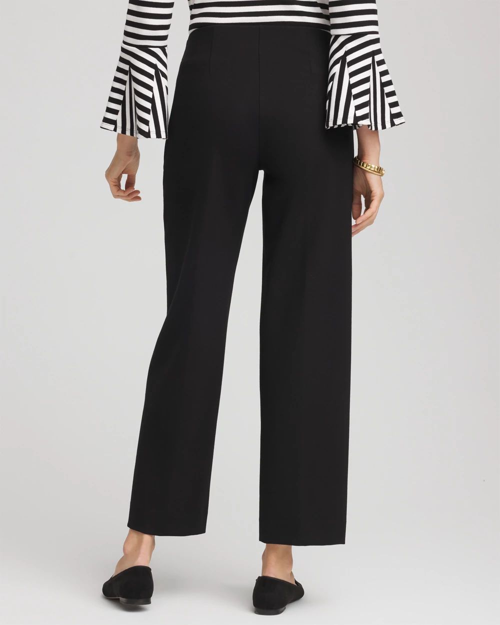 Juliet Slim Wide-Leg Cropped Pants