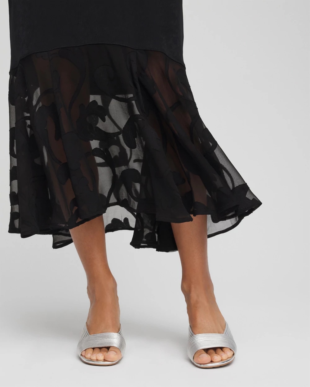 Travelers™ Chiffon-Hem Boatneck Dress