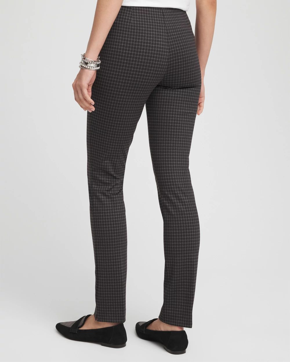 Juliet Tonal Check Ankle Pants