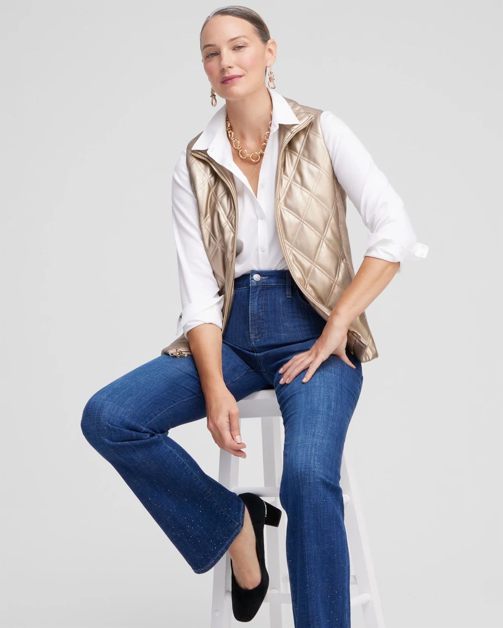 Faux Leather Vest