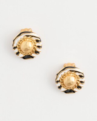 Zebra Clip-On Earrings