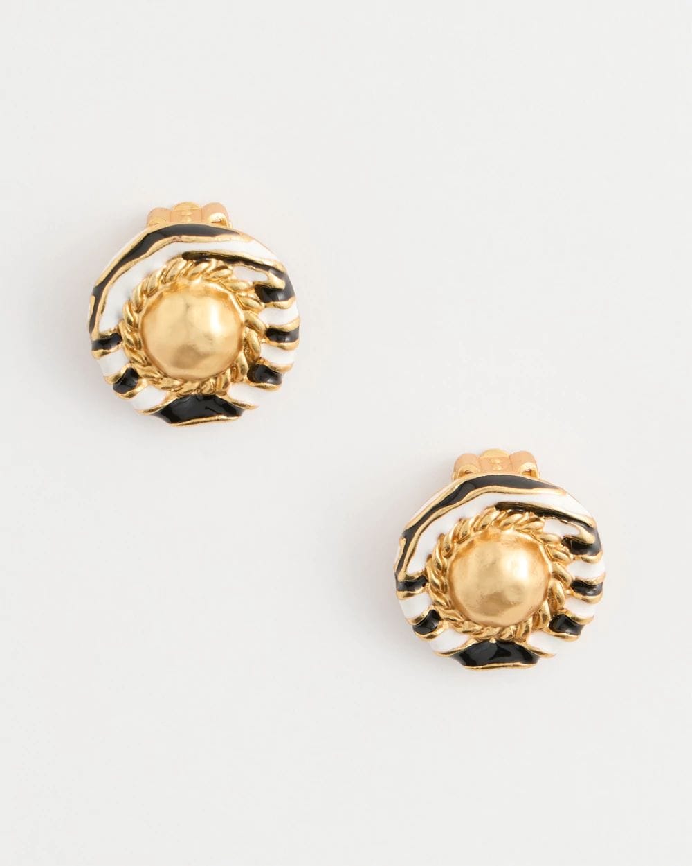 Zebra Clip-On Earrings