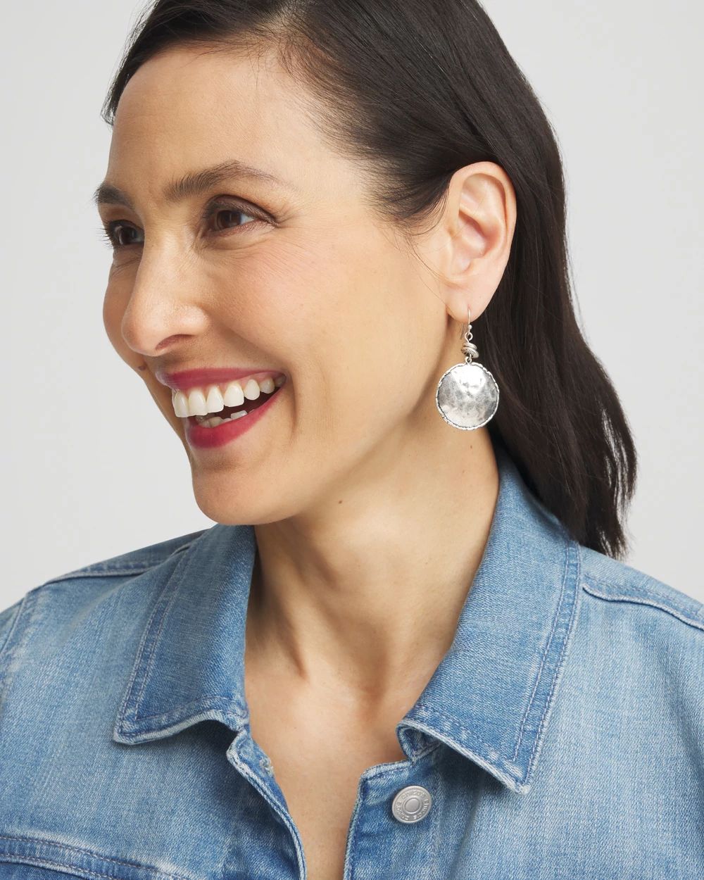Tayla Drop Silver Earrings