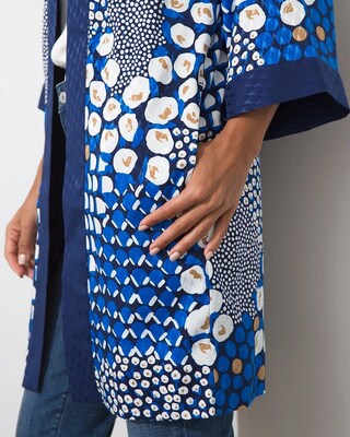 Mixed Dot Crepe Kimono