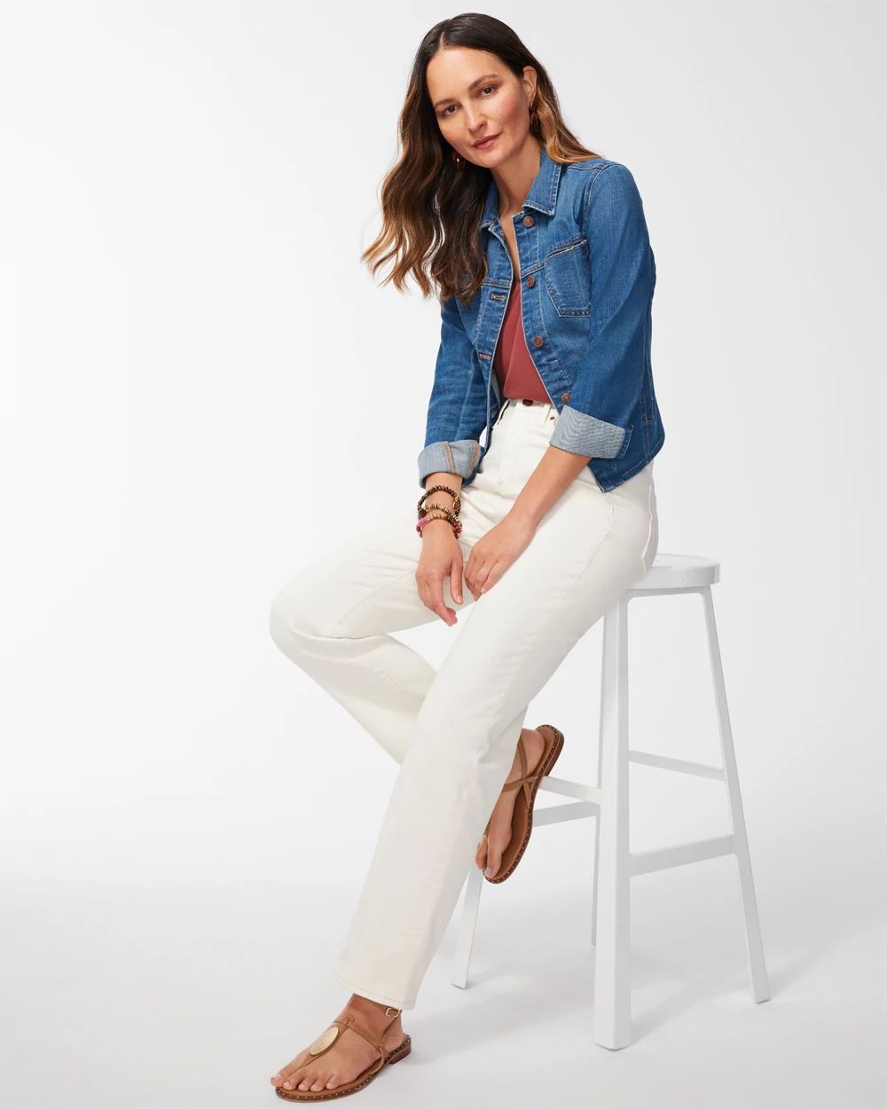 High Rise Straight Leg Jeans