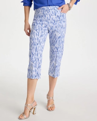Brigitte™ Slim Infinite Lines Capri Pants