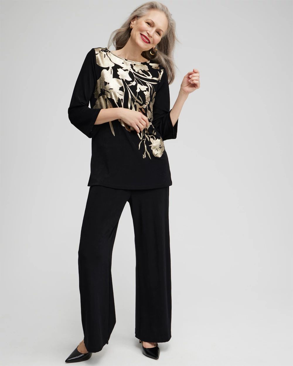 Travelers Placed Foil Tunic