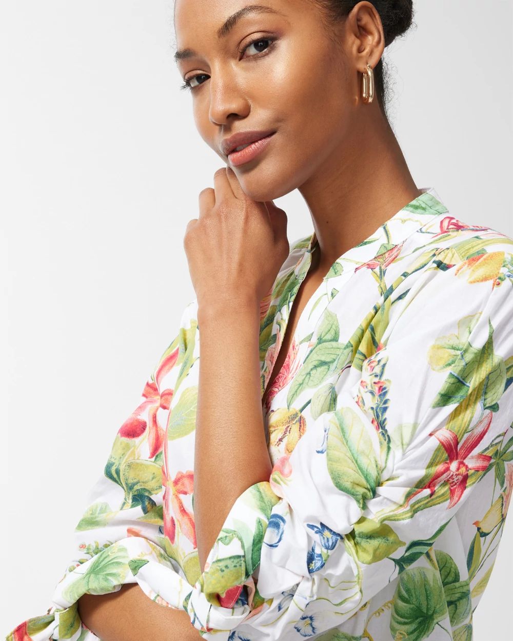 Floral Cotton Blouse