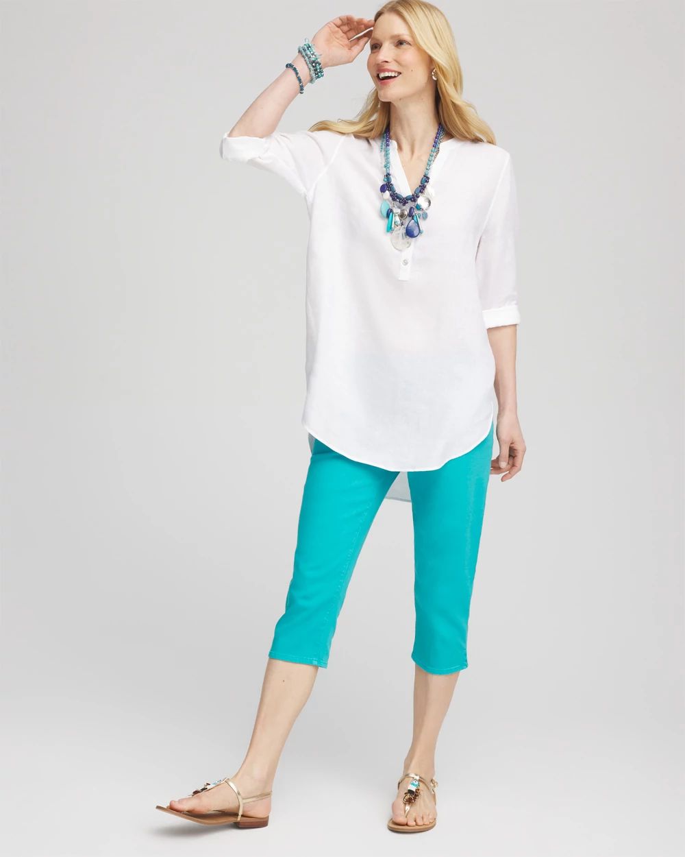 17 Pull-On Capri Jeans