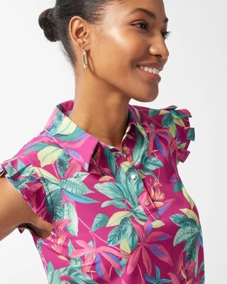 Zenergy UPF Neema Floral Ruffle Dress